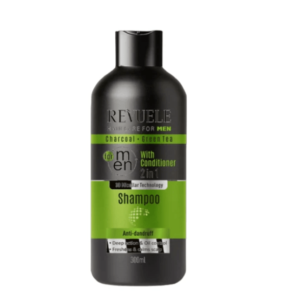 Revuele Charcoal & Green Tea 2in1 Shampoo - Medase