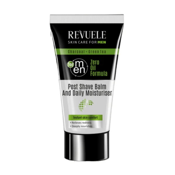 Revuele Charcoal & Green Tea Post Shave Balm and Daily Moisturiser. - Medase