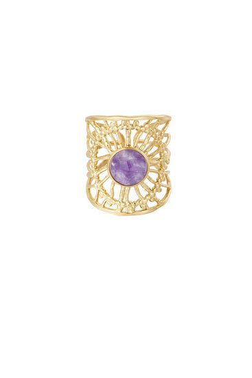 Ring barok web - Paars - Medase