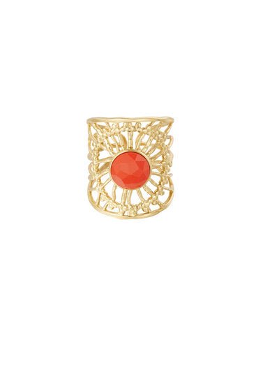 Ring barok web - Rood - Medase