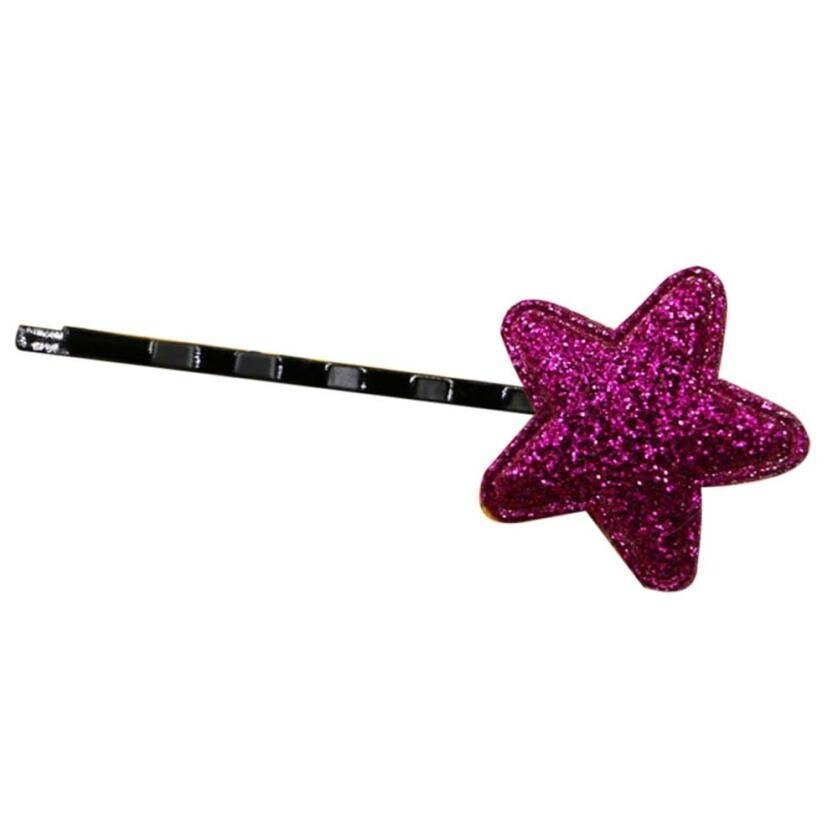 Schuifspeldjes glitter ster - Div kleuren - Medase