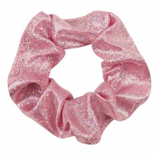 Scrunchie metallic glitter - Roze - Medase