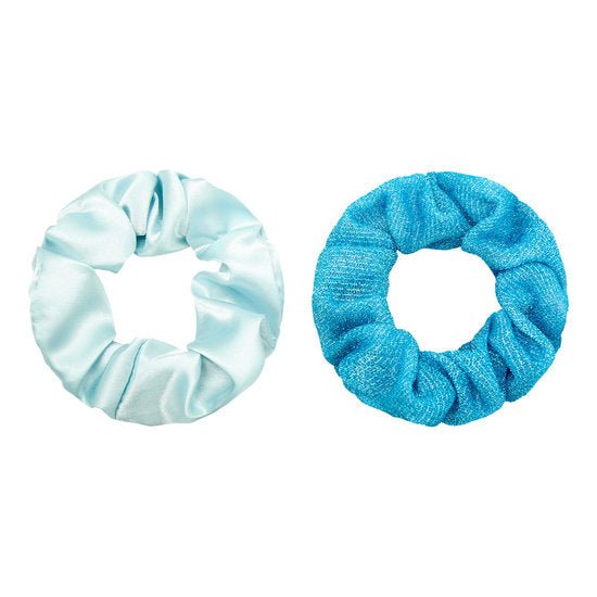Scrunchie set glitter - Blauw - Medase