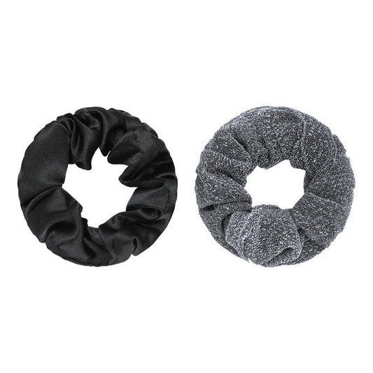 Scrunchie set glitter - Zwart - Medase