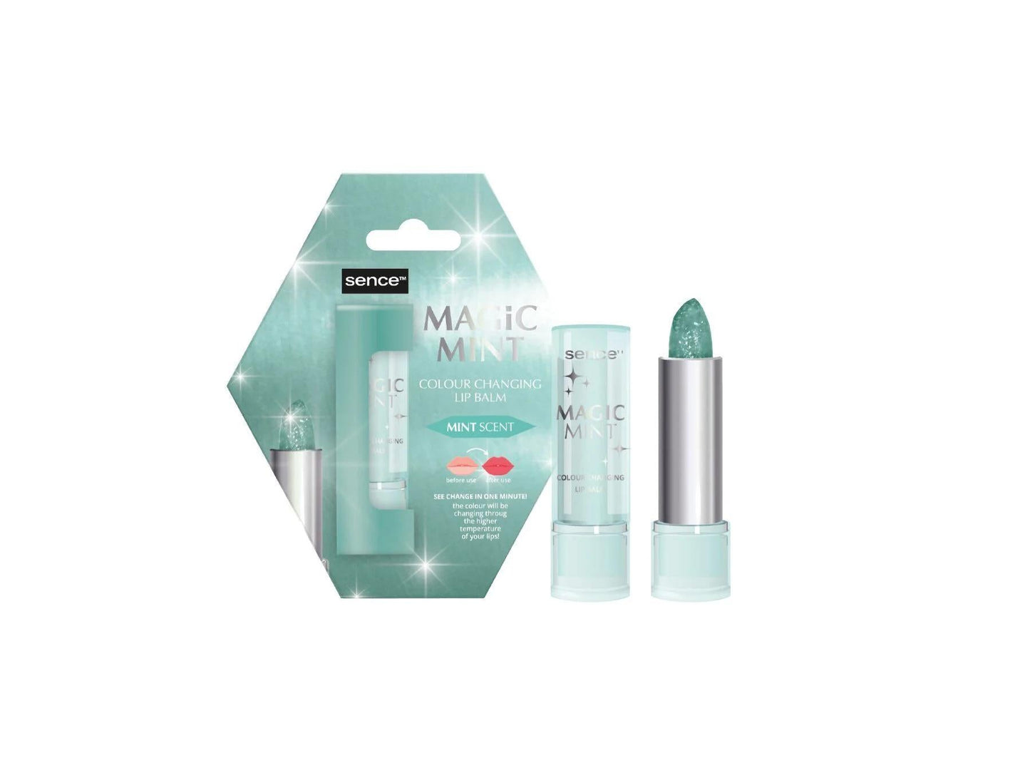 Sence Magic mint colour chaging lip balm - Medase