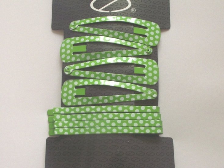 Set haarklipjes/schuifspeldjes dots - Groen - Medase