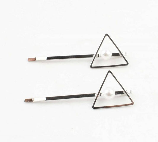 Set schuifspeldjes driehoek/ zilver - Medase