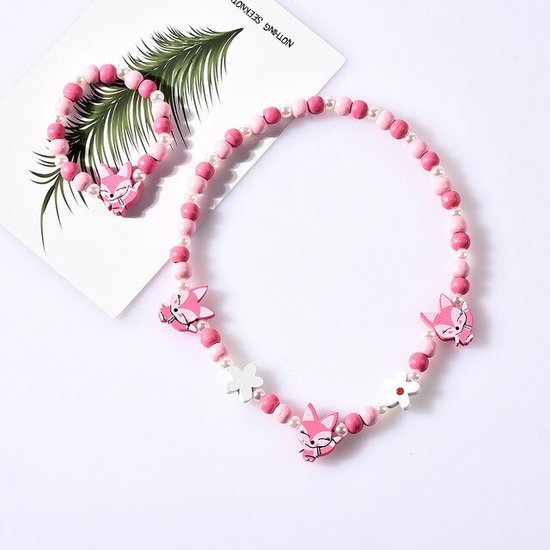 Sieraden setje vos - Roze - Medase