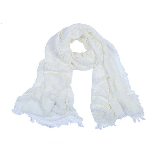 Sjaal Fine Knit - Wit - Medase