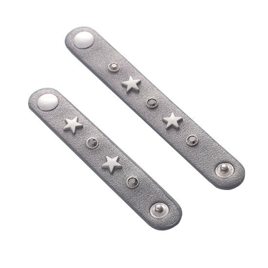 Sjaal riempjes stars/strass - Grijs - Medase
