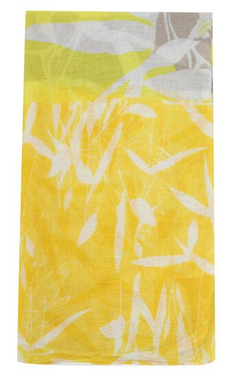 Sjaal summer leaves - Geel - Medase