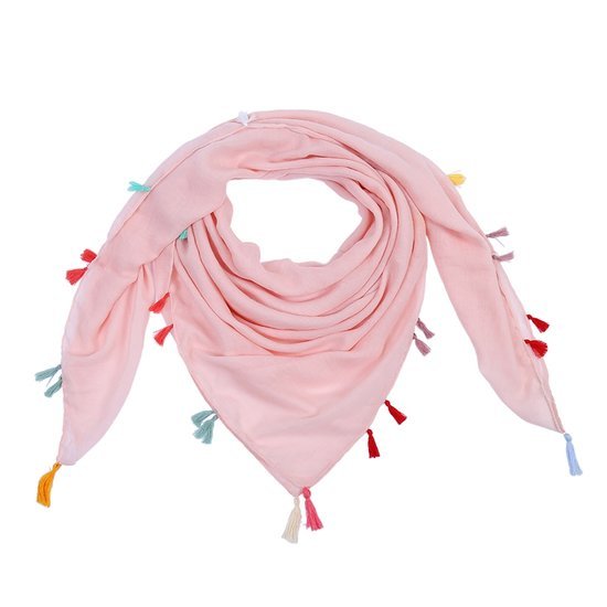 Sjaal "tassel" pink - Medase