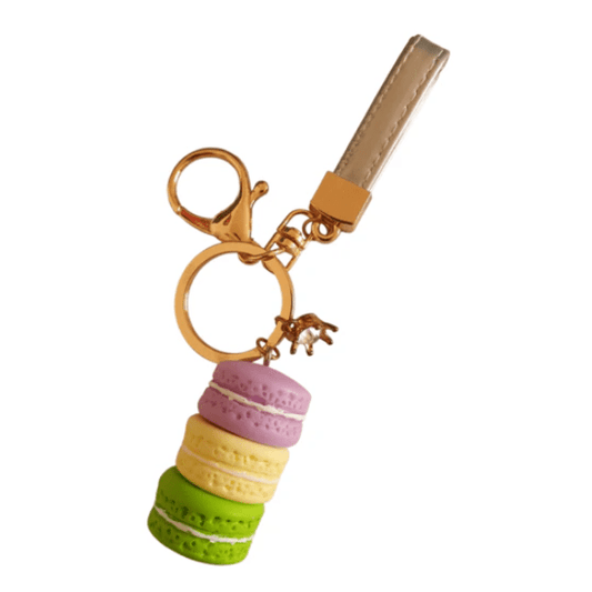 Sleutel/tas hanger macarons - Zilver - Medase