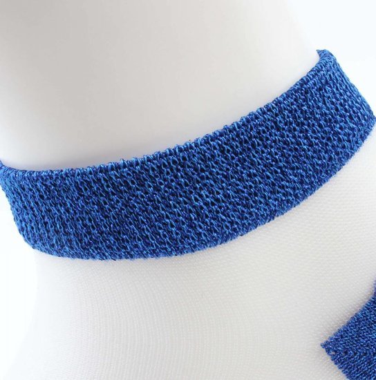 Sokken transparant glitter - Blauw - Medase