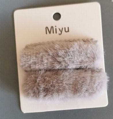 Speldjes faux fur - Grijs - Medase