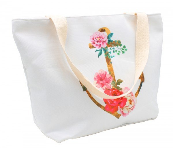 Strandtas anker gekleurd - Medase