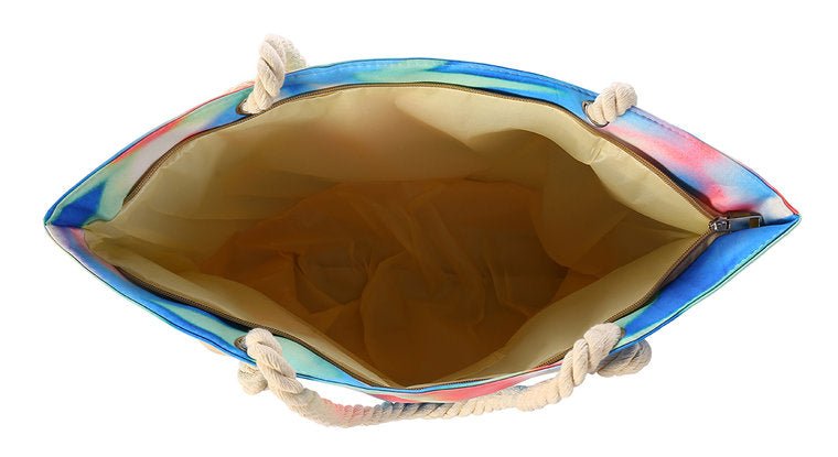 Strandtas tie dye blauw - Medase