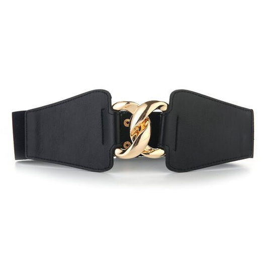 Taille riem gouden schakel - Zwart - Medase