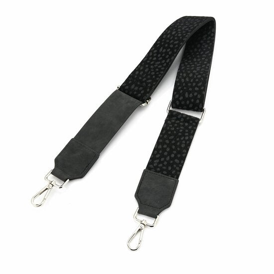 Tas riem / bag strap cheetah - Zwart - Medase
