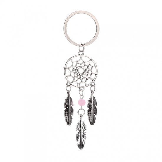 Tas/sleutel hanger dromenvanger - Roze - Medase