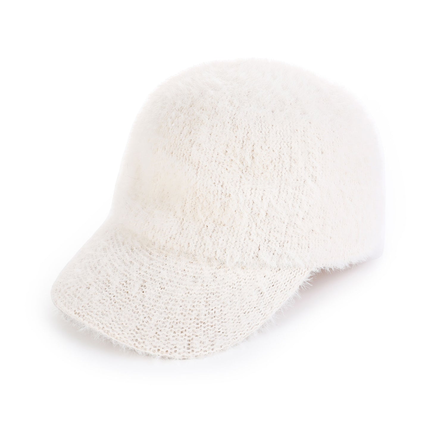 Teddy pet baseball cap fluffy polyester beige 56-58cm warm winter cozy trendy
