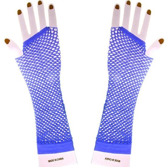 Visnet vingerloze handschoenen - lang - div kleuren - Medase