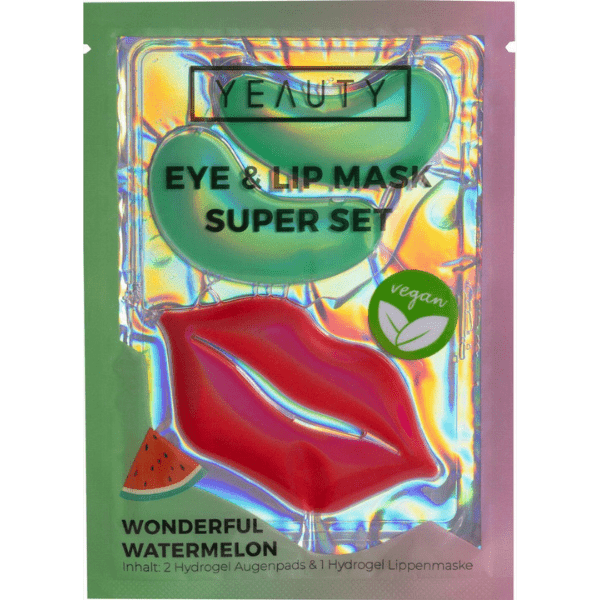 Yeauty Eye & Lip Mask Super Set – Wonderful Watermelon – Hydraterend & Verfrissend - Medase