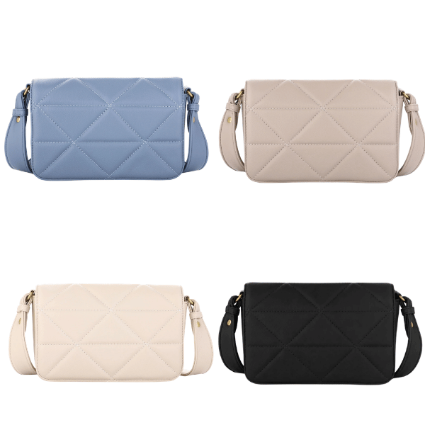 Quilted Crossbody Bag - Quilted Shoulder Bag - Various Colors