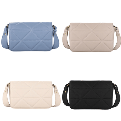 Quilted Crossbody Bag - Quilted Shoulder Bag - Various Colors