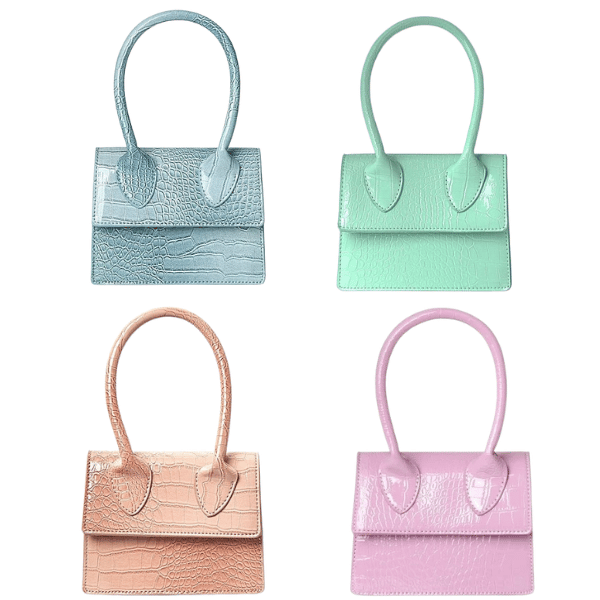 Fashonista Bag - PU Leather Crocodile Look