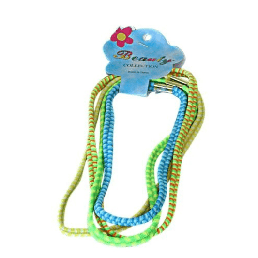 4 elastische haarbanden neon - Medase