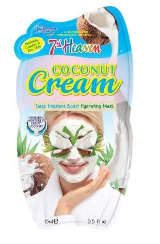 7th Heaven Coconut Cream hydraterend gezichtsmasker met kokos 15 ml