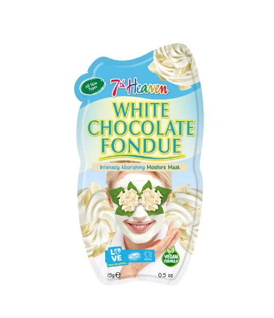 7th Heaven White Chocolate Fondue gezichtsmasker 15 gram voedend hydraterend vegan masker