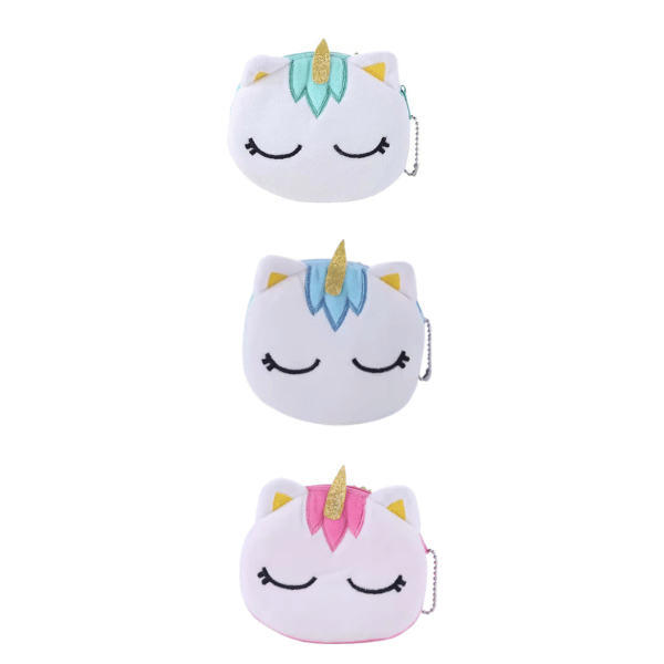 Unicorn Purse - 10 cm Soft Plush Assorted Colors