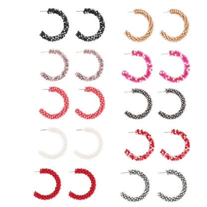 Kralen Creolen - Beaded Hoops