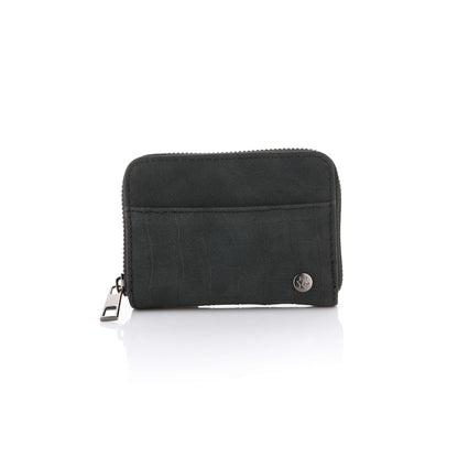 Compact Wallet with Croco Print - 11 x 8 cm Available in 3 Colors