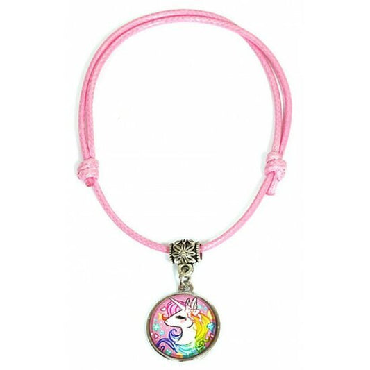 Armband eenhoorn - Licht roze - Medase