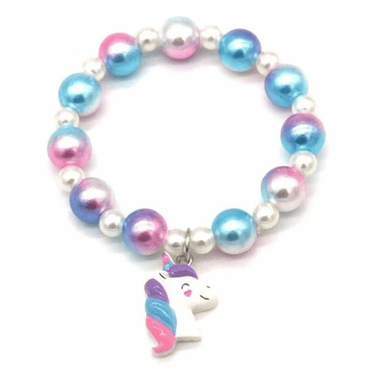 Armband eenhoorn - roze/blauw - Medase