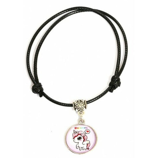 Armband eenhoorn - Zwart - Medase