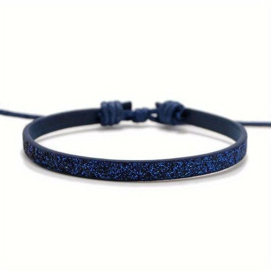 Armband glitter - Blauw - Medase