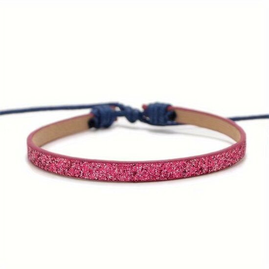 Armband glitter - Roze - Medase
