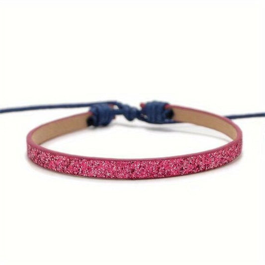 Armband glitter - Roze - Medase