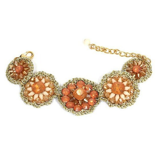 Armband gypsy bling - oranje - Medase