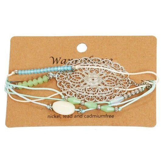Armband gypsy life - Blauw - Medase