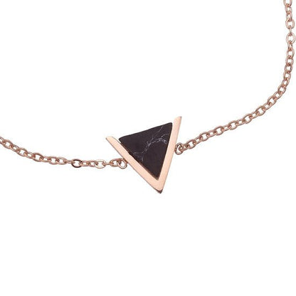 Armband marble triangle - Zwart/Goud - Medase