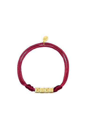 Armband satin kisses - Rood - Medase