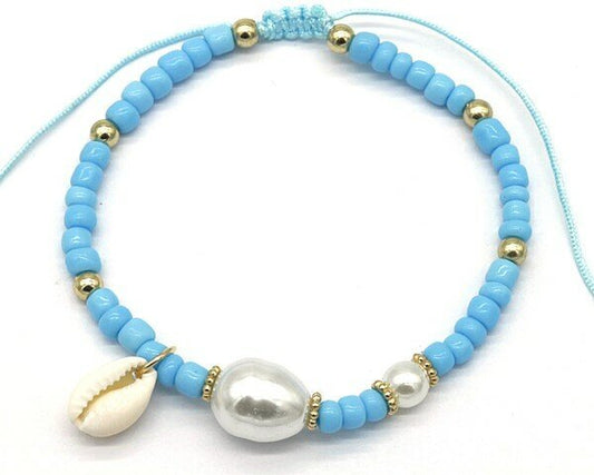 Armband shelly - Blauw - Medase