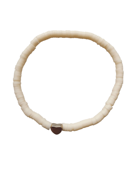 Armband summer love - Creme - Medase