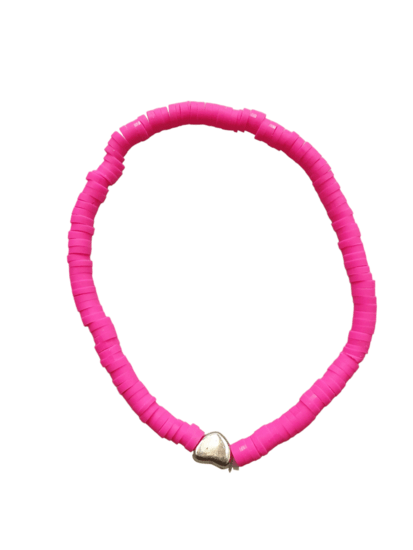 Armband summer love - Fel roze - Medase
