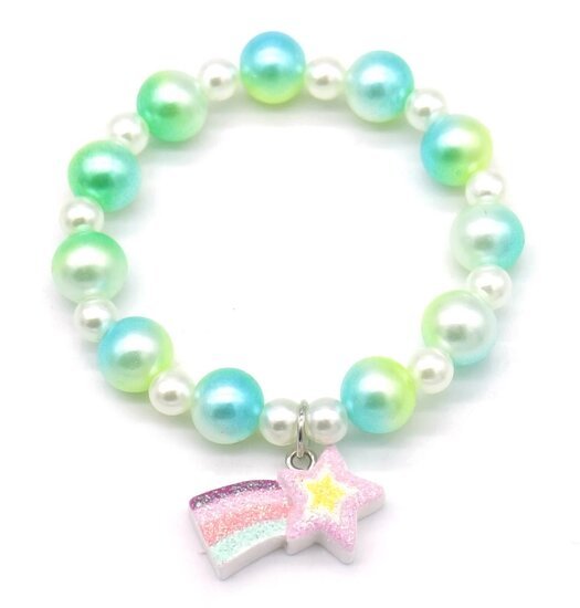 Armband vallende ster - Groen/blauw - Medase